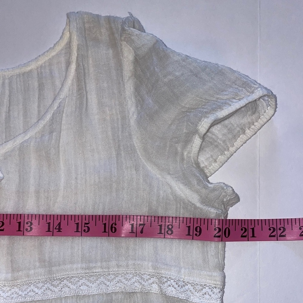 Denim & Supply Ralph Lauren L Peasant Bohemian Southwest Cap Sleeve Pullover Top - Picture 7 of 16